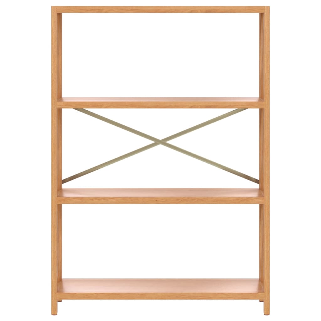 vidaXL Shelf Bathroom Storage Bookshelf Rack Shelving Unit Solid Wood Oak