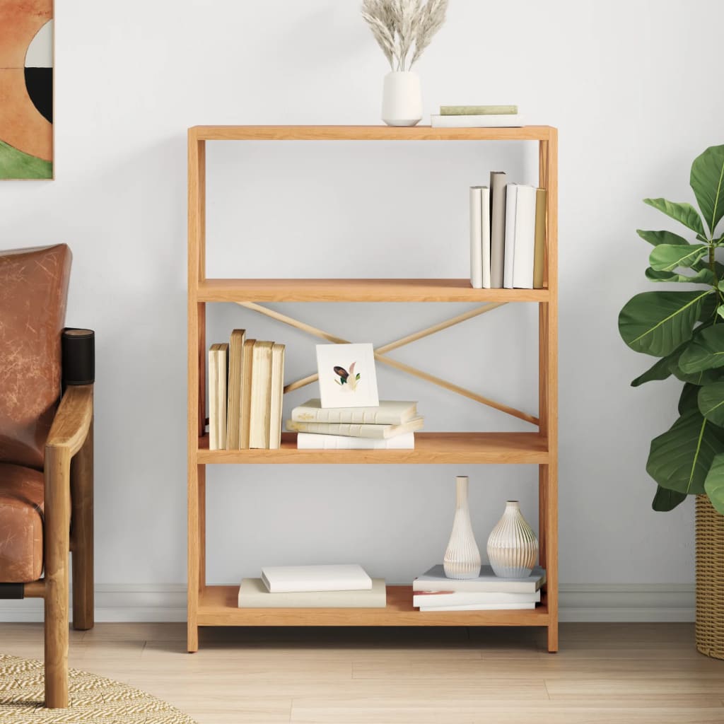 vidaXL Shelf Bathroom Storage Bookshelf Rack Shelving Unit Solid Wood Oak